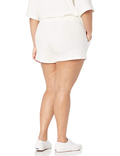 The Drop Women's Elaina Pull-On French Terry Sweatshort, Ivory, S #TOP4