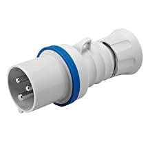 Gewiss GW60015H الجهد المنخفض برغي الأسلاك التوصيل مستقيم، عالية الأداء، IP44/IP54، 6 المرجع، 2 P+E القطب، 200 V-250 V، 32 A، 50 Hz/60 Hz، الأزرق