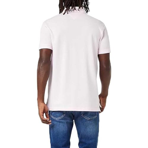 Tommy Hilfiger Herren Poloshirt Kurzarm 1985 Regular Fit, Rosa (Light Pink), L – Ansicht 2