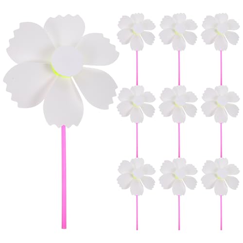 Milisten Windrad Zum Bemalen Windmühle Basteln Kinder Spielzeug Windmühle Papier Malerei Graffiti Spielzeug für Gartendeko Balkon Deko
