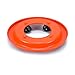 Acan Portabombonas de butano de Color Naranja y de 32,5 cm de diámetro y 5,5 cm de Alto con 4 Ruedas, Soporte para bombonas con Ruedas bidireccionales de plástico,