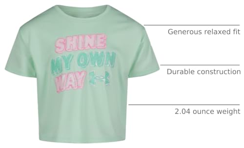 Image of Under Armour Girls Girls Short Sleeve Shirt, Crewneck, Lightweight and Breathable Athletic-t-Shirts