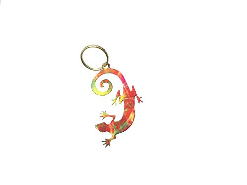 Arizona Southwestern Gecko – Lizard Key Chain – Key Ring - Southwest Gift Idea – Key Holder – Metal – Indian Design – Native American Design (1 per Order)