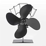 Ventilador de chimenea alimentado por calor diseñado para compatibilidad con múltiples tipos de chimenea para mejorar el flujo de aire y la eficiencia de calefacción