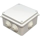 Lumonic Caja de Derivación Blanca 100x100x70mm Con 7 Aberturas - Montada...