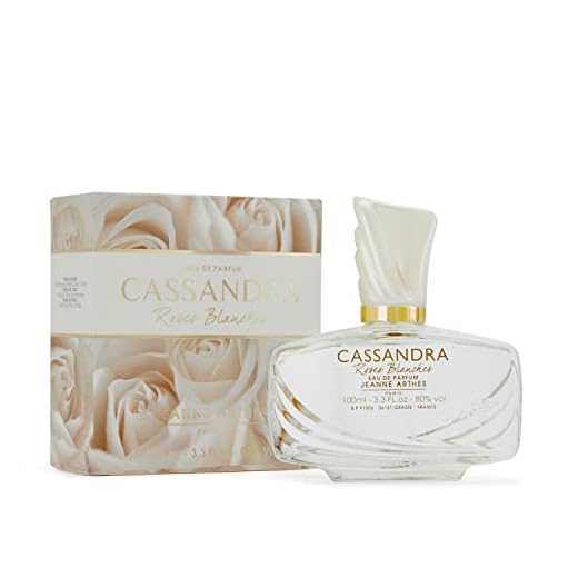 JEANNE ARTHES - Parfum Femme Cassandra Roses Blanches - Eau de Parfum - Flacon Vaporisateur 100 ml - Fabriqué en France À Grasse