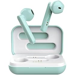 Auriculares Trust Primo Trust Mobile Primo Touch Auriculares Inalambricos Bluetooth, Auriculares In Ear con Micrófono Incorporado, True Wireless, Hasta 10 Horas de Reproducción, para Android, Chrome, iOS, Windows, Turquesa