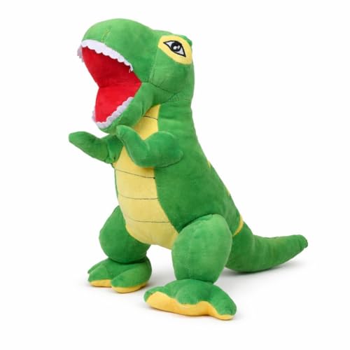 Image of Trax Dinosaur Soft Toy Cartoon Blue Plush Stuffed Animal| Baby Plush Toy Stuff Toy| Cute Cuddly Dino Teddy for Kids and Babies | Huggable Soft Toy Birthday Gift for Boys and Girls Kids (35CM)