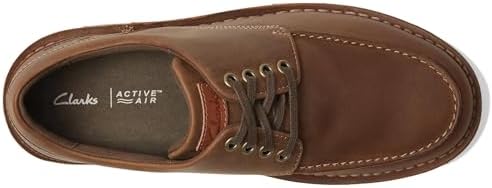 Clarks Men's Gravelle Low Oxford, Tan Leather, 9.5 | Image 1
