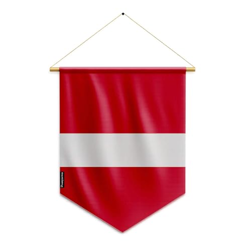Pixelforma Banderín de Letonia para colgar en poliéster, 30 x 45 ...