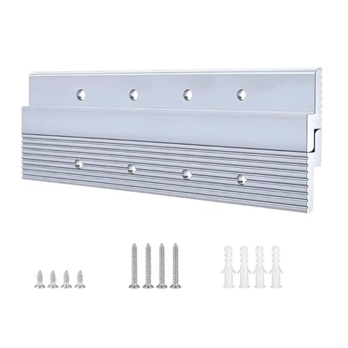 Image of Cleat Picture Hanger 6 Pcs Hardware Kit for Hanging Plywood Picture Hooks, Wall Bracket Hardware Kit Aluminum Z Bar Hangers(4 Holes)