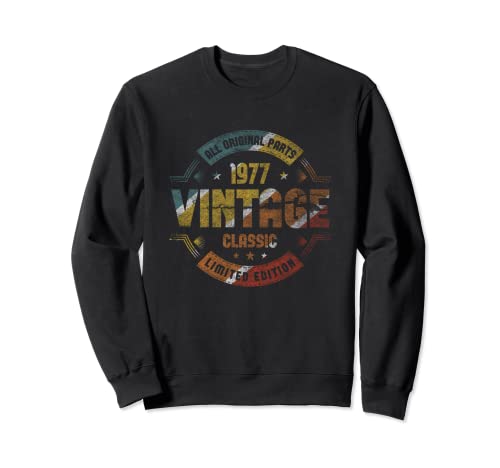 Vintage 1977 All Original Parts Tee Classic Edición Limitada Sudadera