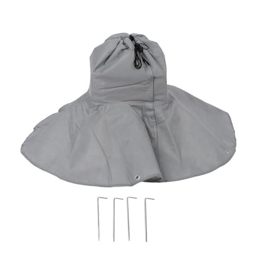 Palm Tree Root Protector, Winter Protection for Palm Trees Root, Tree Root Freeze Protectors with 4 Ground Nails and Drawstring Closure for Outdoor Cold Weather Plants Root Protection, 17.7 x 11.2in