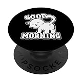 Good Morning Butthole Kitten Funny Joke Sarcastic Cat Butt PopSockets Standard PopGrip