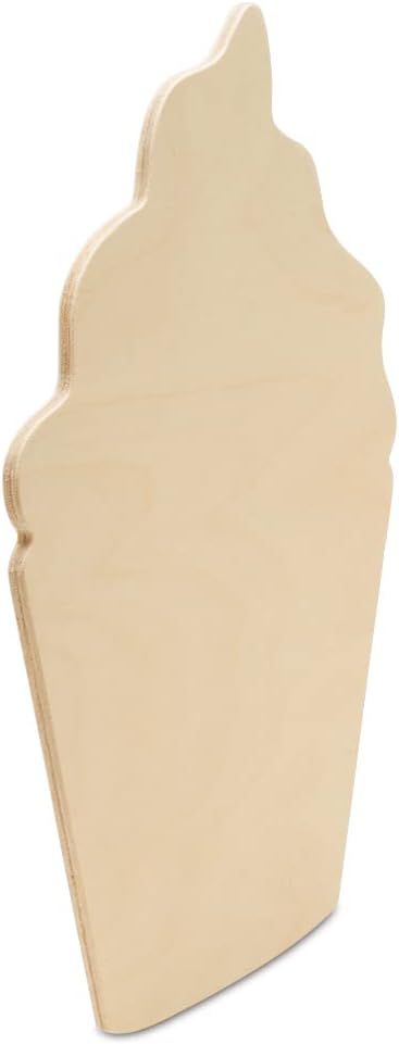 Cupcake Wood Cutouts 12 x 8-7/8-inch, Pack of 5 Unfinished Wood Crafts Blank, Wooden Shapes for Crafts & Party Decor, by Woodpeckers