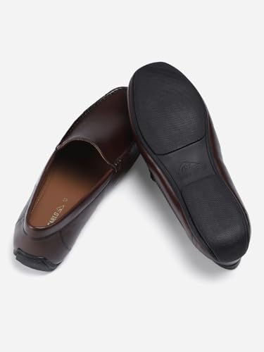 Image of Monte Carlo Mens Solid Slip on Genuine Leather Loafers (201805FW)
