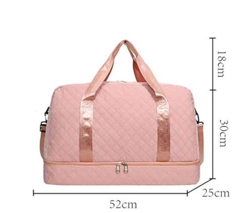 Convertible Suit Travel Bag Weekender Bags For Women Travel Duffle Bag Large Capacity Overnight Bag Shoe Compartment hanging garment duffel bag (Color : B, Size : 52 * 25 * 30cm)2