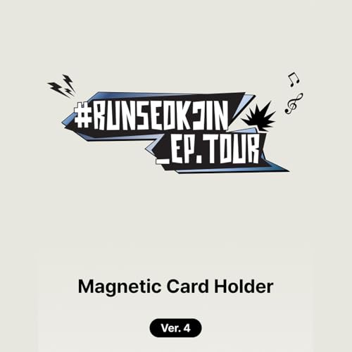 [Magnetic Card Holder] RUNSEOKJIN_EP. Tour Offical MD, White, Small, VER.42