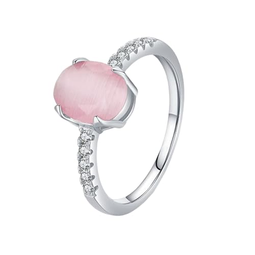 Bague fiançailles femme argent résistante avec opale ovale élégante
