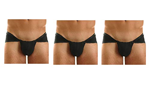 Men Supporter Langot Black Pack of 3