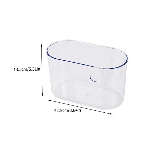 Caneca de basura rectangular transparente para colgar miniatura 2