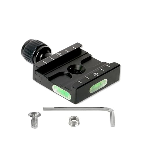 Regetek 50mm Quick Release Clamp Compatible with Arca Swiss QR Plate Arca Swiss Plate Clamp 50 mm Arca Clamp Quick Release Plate Clamp QR Clamp Arca Clamp Relacement for Tripod Monopod