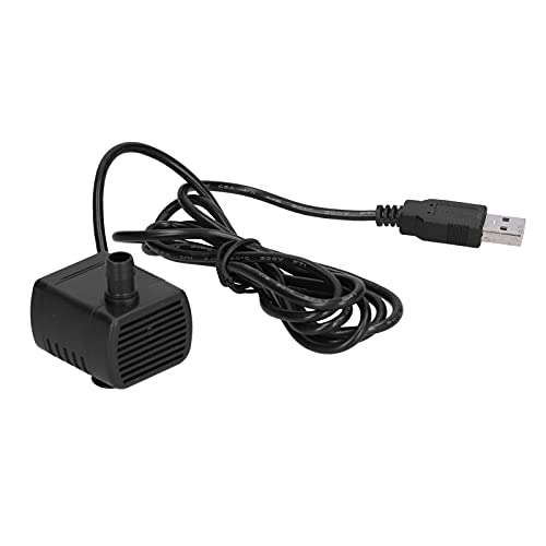 FTVOGUE Mini Bomba Sumergible de 12 V, Material ABS, Tamaño Compacto, Caudal de 230 L/H para Acuario y Estanque Pequeño