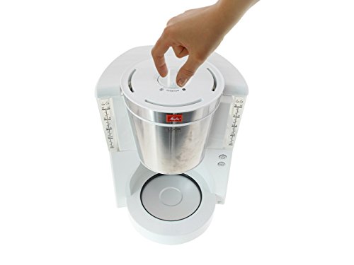 Melitta Look De Luxe 1011-05 - Cafetera de filtro, Aromaselector, blanca/acero - Imagen 6