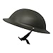 CHAPEAU TRIBE Adult WW2 Ally Military Army Helmet – Adjustable Strap – Lightweight Cosplay Helmet – Universal Size – Plastic with Elastic Foam Inside – Olive Green