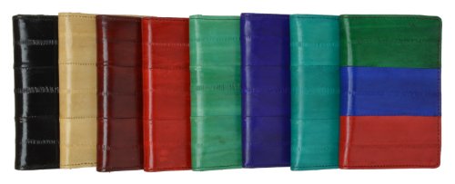 MARSHAL Eel Skin Soft Leather Business Card Credit Card Holder with Id Window4