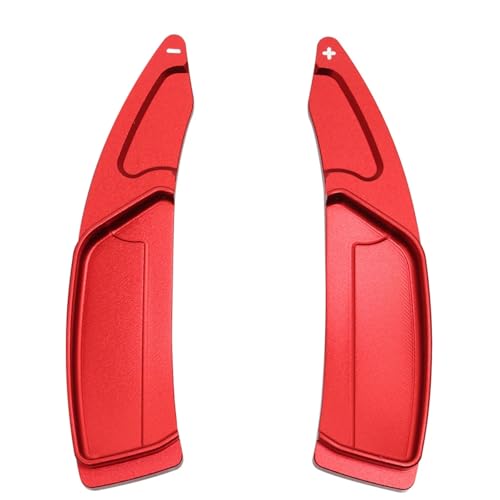 シフトパドル Compatible With Peugeot For 3008 5008 For Gt 2019 2020 車のステアリングホイールシフトパドルシフトステアリングパドルシフター延長(Red)