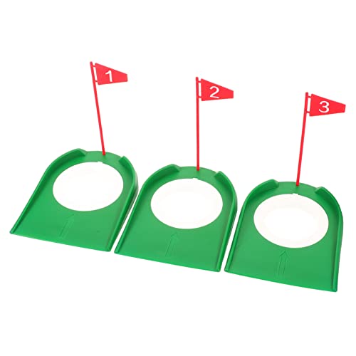 Gogogmee Golf Hole Cup 3 Pack Practice Putting Cup Golf Training Aid for Putting Green
