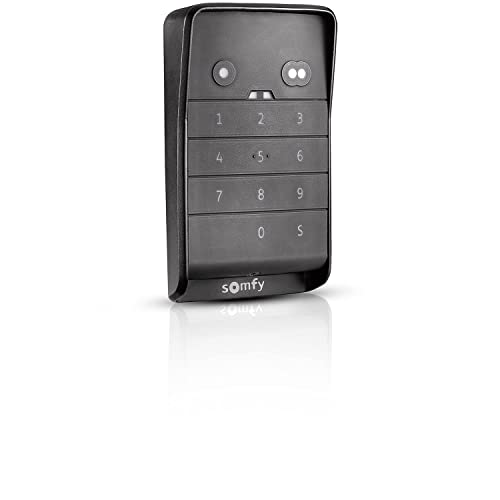 Somfy 1870929 - Clavier à codes Keypad 2 io pour portail et garage, Point de commande portail et garage sans fil, Contrôlez jusqu'à 2 motorisations ou récepteurs io,...