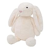 dapnha White Bunny Stuffed Animalt - Adorable Plush Companion for Cuddles & Playtime. Soft & Huggable with Lifelike Features. Ideal Gift for Kids (Bonnie Rabbit-Milk White 15.8 inch)