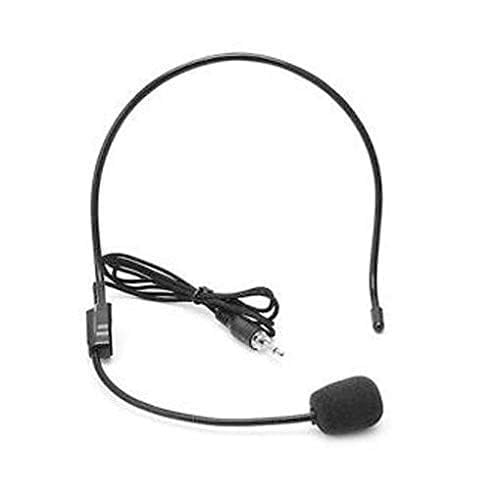 Image of Drumstone Wired Headband Microphone with Neck-Worn Design | Lightweight Hands-Free Microphone for Voice Amplifiers, PA Systems & Compatible Audio Devices | Ideal for Teaching, Presentations,