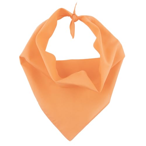 Solid Color Triangle Bandana 100% Cotton for Men and Women Multi-purpose Headband Hair Scarf and Face Coverage