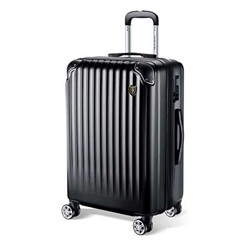 タイムセール商品4 - [New Trip] スーツケース キャリーケース 拡張機能付き 機内持ち込み 軽量 大型 S/M/Lサイズ キャリーバッグ 耐衝撃 大容量 ファスナータイプ 静音 ダブルキャスター TSAロック 海外 旅行 ビジネス 出張 (ブラック、Sサイズ/機内持ち込み：2～3泊/40L)