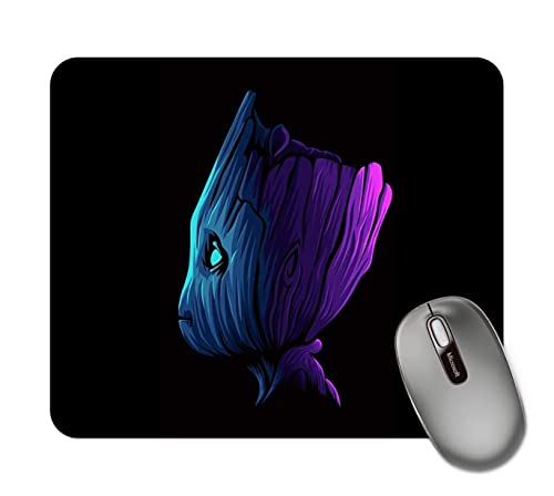 Image of ZORI Avengers - Groot Glowing in Black Background Gaming Mouse Pad - Computer Laptop PC| WFH Office | Anti-Skid, Anti-Slip, Rubber Base | Avengers Superhero | (Groot 01 BLACKBG)