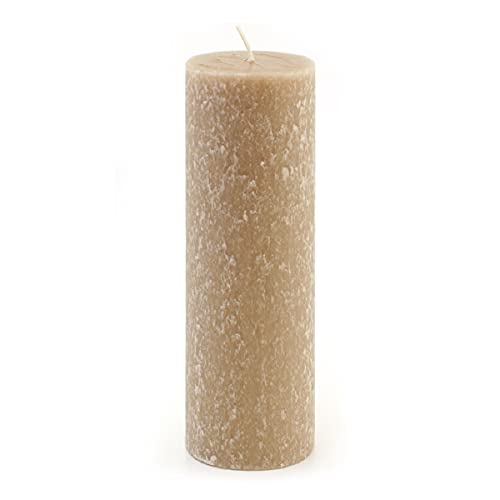 Root Candles Unscented Pillar Candles Beeswax Enhanced Textured Timberline™ Pillar