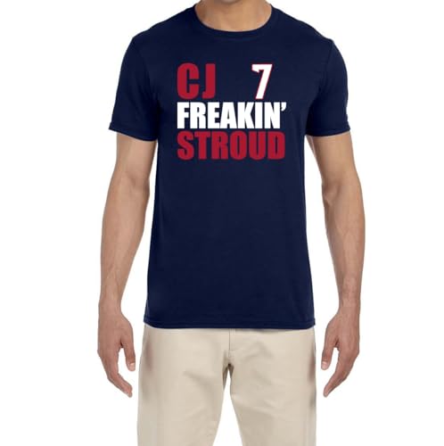 Navy Houston CJ Stroud CJ Freakin Stroud T-Shirt