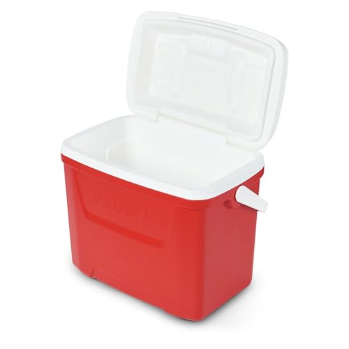 Image of Igloos Cooler Hard-Sided Ice Chest, Insulated Portable Cooler, Heavy-Duty, Leak-Resistant Lid, Lightweight Ergonomic Handle