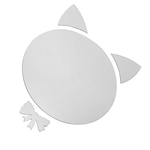 WINOMO 1Pc Acrílico Espelho Adesivo Espelho Gato Decalque Parede Espelho Decoração Adesivo Parede Ad
