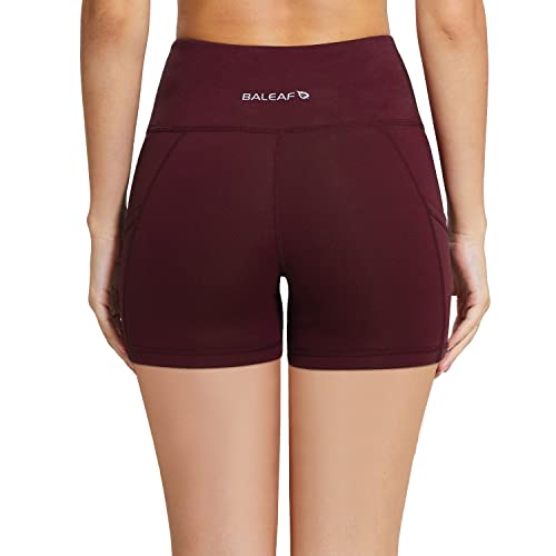 Image of baleaf Women's 8 inch / 5 inch / 3 inch Biker Shorts High Waist Yoga Workout Gym Running Volleyball Spandex Shorts with Pockets