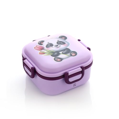 Image of Hungers Lunch Box for Kids & Adults | Premium BPA-Free Plastic Tiffin | Airtight, Leak-Proof, Lightweight Food Container for School, Office, College & Travel | Multicolor