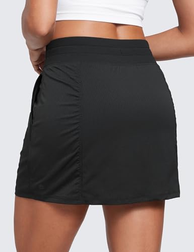 CRZ YOGA Lightweight High Waisted Skirts for Women Golf Casual Athletic Drawstring Skort with Side Pockets2