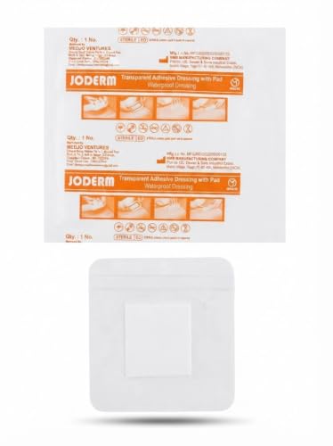 Image of JOMED Waterproof & Transparent Film Dressings with pad, size : 10x10cm, box of 10 pcs