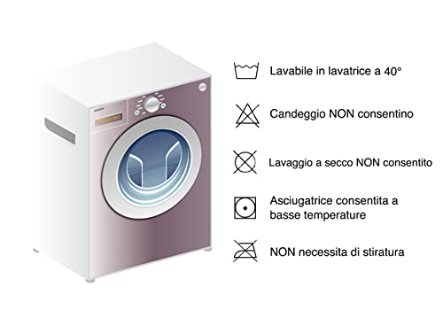 BIANCHERIAWEB Completo Lenzuola in 100% Cotone