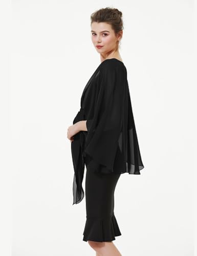 BEAUTELICATE Shawls Wraps Scarf Chiffon For Women Bridal Wedding Evening Dresses3