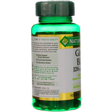 Nature'S Bounty 094-02-2407 Ginkgo Biloba Capsule 120 Mg 100 Ea thumb #7