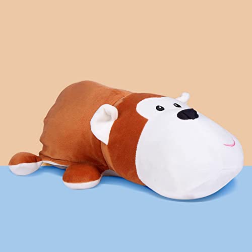 Image of MINISO Reversible Stuffed Animal Doll Plush Toys for Kids 2in1 38CM(Monkey&Zebra)
